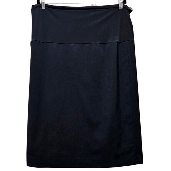 Maternity Mcm Black Knee-Length Pencil Skirt 100% Polyester‎ Size Large - Picture 1 of 6